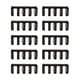 thumbnail image 3 of 10x5 anillos de encuadernación de hojas sueltas, 5 agujeros, anillos de hojas sueltas para libros, anillos de encuadernación tipo peine para álbum de blanco negro, 3 of 5