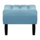 thumbnail image 1 of Pouf Wood 1c Felpa 00 Azul Petroleo, 1 of 4