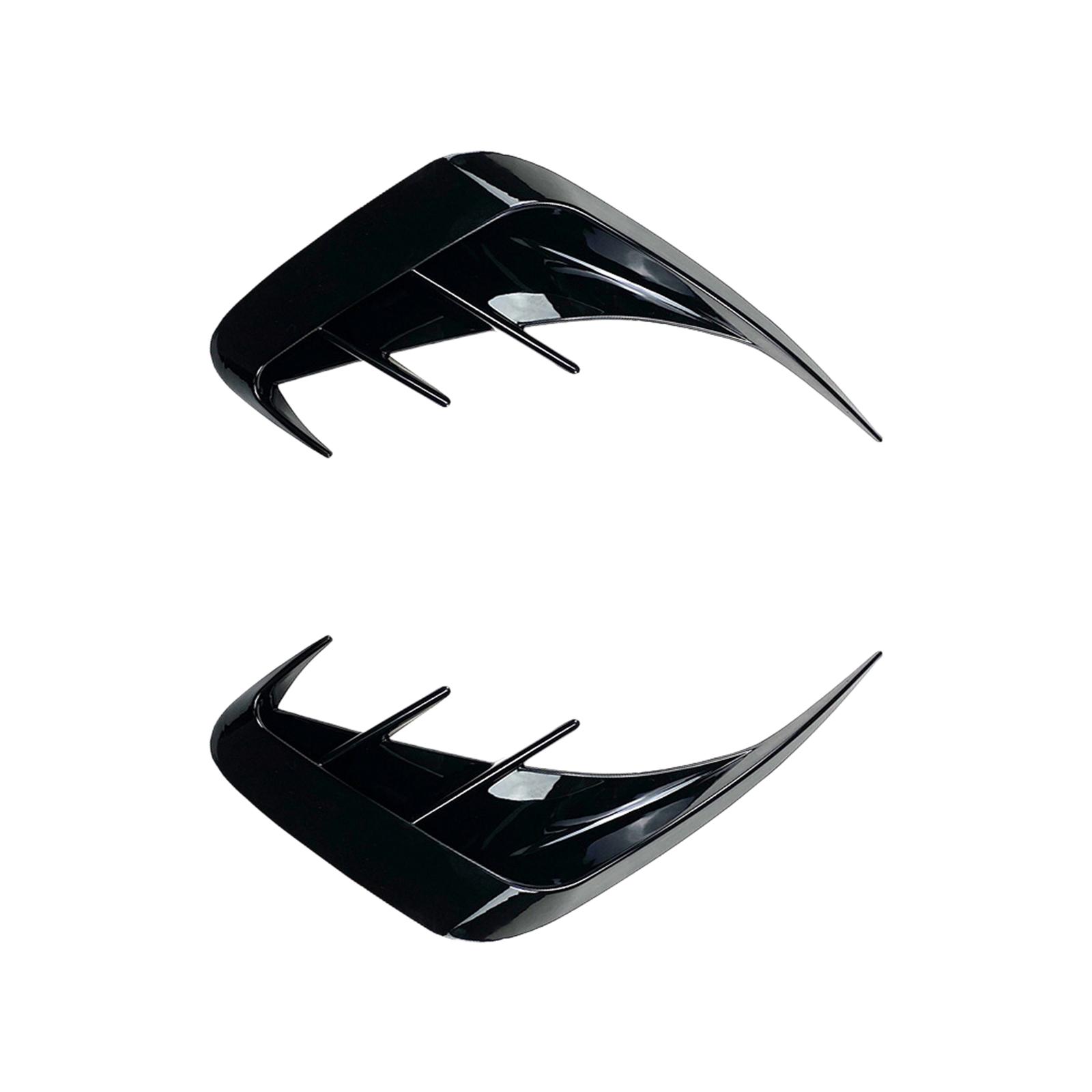 Ioensy - 2 Piezas De Alerón De Parachoques Trasero De Alta Resistencia Para G20 G28 Reemplaza Negro