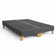 thumbnail image 1 of Base Cama 2 Plazas LINO Gris Plomo - Reforzada con Patas de Madera / Diseño Moderno, 1 of 3