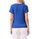 thumbnail image 3 of INSPIRE CHIC Blusas Casual de Mujer con Cuello en V, Mangas Cortas, Decoración de Botones y Fruncido, Azul Real XL, 3 of 6