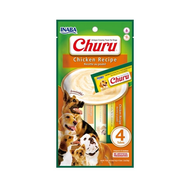 Churu - Puré Cremoso Perro Sabor Pollo Sachet
