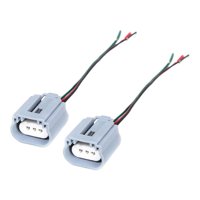 Magideal - 2X Conector De Cerámica, Adaptador De Cable, Fácil Instalación, Conector De Enchufe De Arnés De Cables Resistente, Enchufe Precableado Para Luces