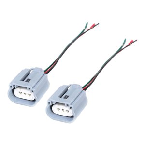 Magideal - 2X Conector De Cerámica, Adaptador De Cable, Fácil Instalación, Conector De Enchufe De Arnés De Cables Resistente, Enchufe Precableado Para Luces