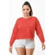 thumbnail image 1 of Sudadera Corta de Felpa Francesa Lavada Roja M, 1 of 2
