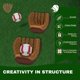 thumbnail image 3 of Set de bloques de construcción Snaptor de pelota y guantes de béisbol, 1485 piezas, 3 of 8