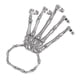 thumbnail image 2 of Pulsera De Mano Esqueleto Con Pulsera De Elasticidad De Anillos Para Party Silver, 2 of 5