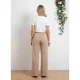 thumbnail image 3 of Pantalón Mujer Recto Casual Primavera Verano Algodón Tiro Alto 318, 3 of 4