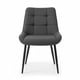 thumbnail image 2 of Silla Milano Lino Base Negro, 2 of 2
