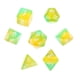thumbnail image 2 of Juego De Dados Multifacéticos De 7 Piezas, Juegos De Mesa, Accesorios Para Fiestas, Juguetes Educativos, Verde Y Naranja, 2 of 5