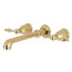thumbnail image 1 of Grifo Kingston Brass Naples de dos manijas para tina romana de montaje en pared, 1 of 2
