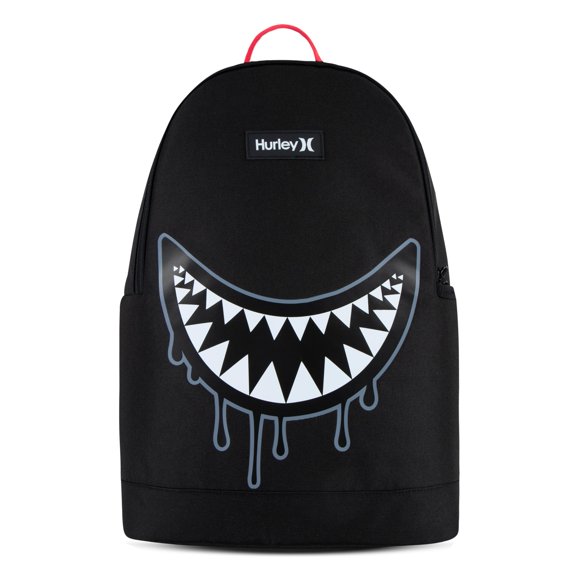 Mochila Hurley Unisex para Niños con Diseño Gráfico Negra