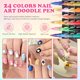 thumbnail image 5 of Plumas de Uñas Nelrona 24 colores con punta dual de 0,7 mm – Acrílico, 5 of 7