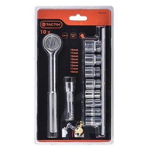 Juego De Dados Metricos Toma 3/8 10 Piezas Tactix