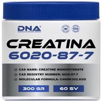 Dna - Creatina D N A - Absolutamente Pura - Pote - 300 Gr 1Un