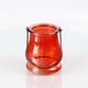 thumbnail image 2 of Farol  portavelas de vidrio rojo, 2 of 3