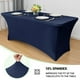 thumbnail image 2 of Mantel Obstal Stretch Spandex de 6 pies, azul marino, paquete de 2, 2 of 3