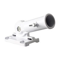 Ioensy - Soporte Para Mástil De Bandera, Fuerte Y Resistente, Soporte Para Mástil De Bandera Para Casa, Exterior, Poste De Pared Exterior, Blanco