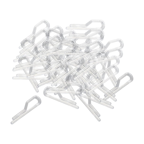 200 Uds. Clips Para Camisa, Calcetín, Faldas, Clip De Tela, Pinza De Cocodrilo De Plástico Transparente, Clip De Nueve Palabras, 38mm