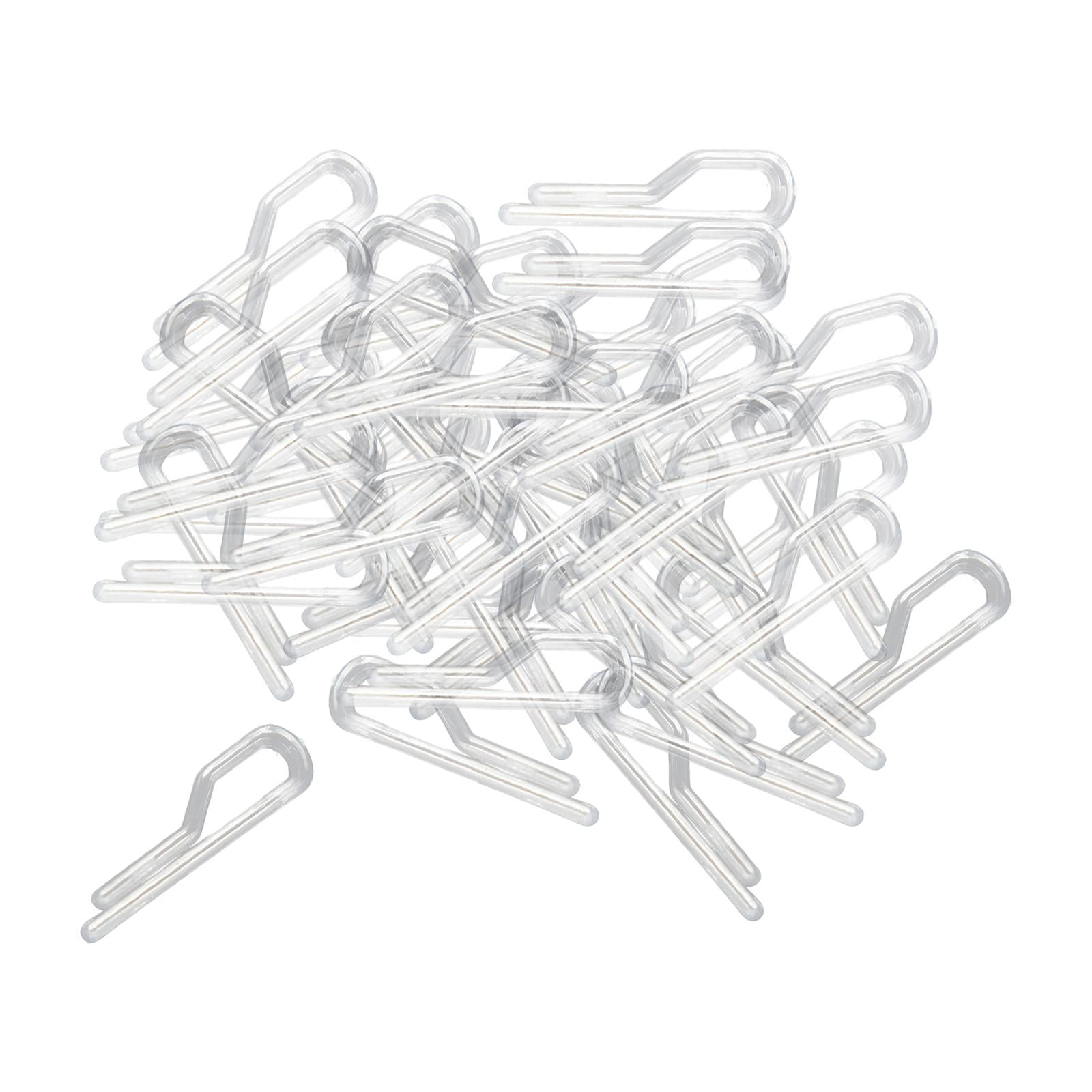 Bothyi - 200 Uds. Clips Para Camisa, Calcetín, Faldas, Clip De Tela, Pinza De Cocodrilo De Plástico Transparente, Clip De Nueve Palabras, 38mm