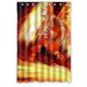 thumbnail image 1 of Cortina de ducha de ángel de anime con fuego ardiente, juego de cortina de baño con ganchos, tamaño 48 x 72 pulgadas, 1 of 3