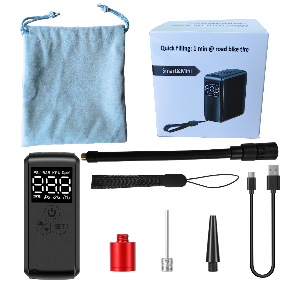 Genérico - Mini Inflador Para Balones Ruedas Precion Psi Bar Bar Y Kg/