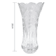 thumbnail image 5 of Florero De Vidrio Tallado Decorativo 30 Cm Para Centro De Mesa, 5 of 5