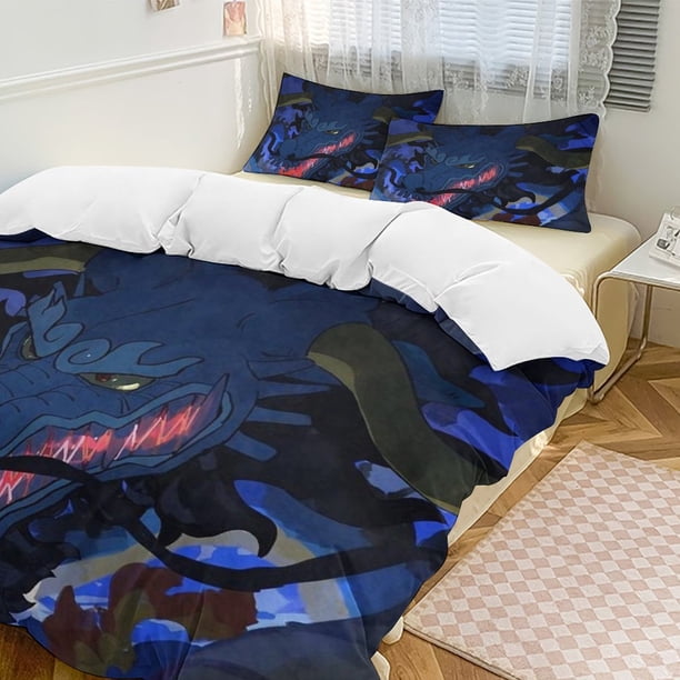 Kaidou Bed Duvet Cover Funny Anime Cartoon Bedding Sets Lightweight 3 Piece Comforter Sets