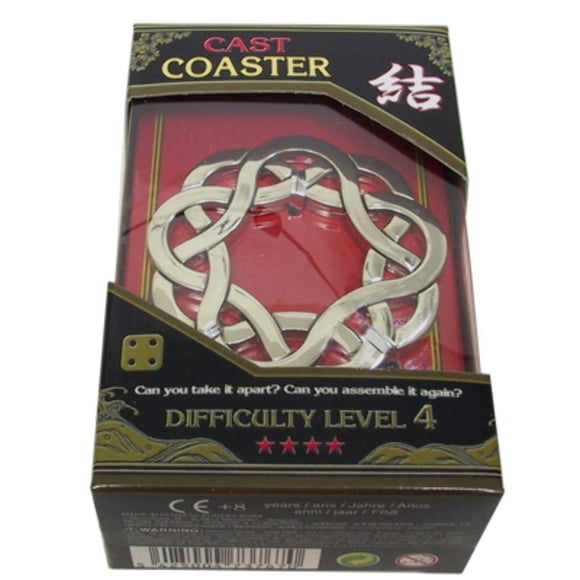 Puzzle Coaster Hanayama, de metal fundido, diseño de peinado GIGAMIC