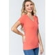 thumbnail image 3 of Top Corto de Punto Henley con Cuello en V y Manga Corta, 3 of 5