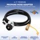 thumbnail image 2 of Manguera reguladora de gas propano Flame King de 90 grados, 1,8 m, 2 of 5