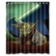 thumbnail image 1 of Cortina de ducha de Star Wars con dibujos animados y sables de luz, juego de cortinas de baño con ganchos, tamaño 66 x 72 pulgadas, 1 of 3