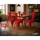 thumbnail image 3 of Pack 4 Sillas Metálicas Tolix Rojas LORE | Diseño Industrial Moderno para Interior y Terraza, 3 of 9