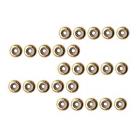 Magideal - 20 Piezas De Espaciadoras Ajustables Pequeñas De Tapón Inoxidable Para Manualidades Diy Hallazgos Accesorios , Oro