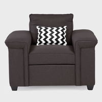 Muebles Cottoni - Butaca 1 Cuerpo Sicilia Tela Chocolate