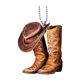 thumbnail image 3 of Accesorio De Vaquero Con Patrón 2D, Decoración Colgante, Accesorios Versátiles, Estilo Acrílico D, 3 of 5