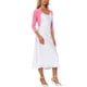 thumbnail image 2 of INSPIRE CHIC Bolero de Mujer Semi Transparente con Mangas 3/4 Cárdigan Corto Rosa L, 2 of 6