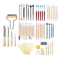Magideal - Herramientas Para Esculpir Arcilla, 61 Uds., Cera Suavizante, Modelado De Cerámica Polimérica, Modelado Artesanal, Kit De Proyectos De Fabricación De