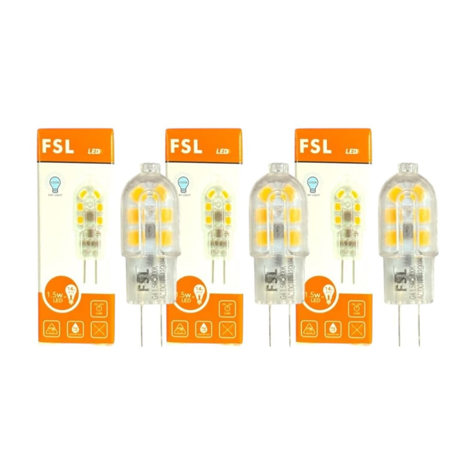 Pack X3 Ampolleta Led G9 2.5w Luz Fria (6500k) - Fsl