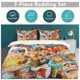 thumbnail image 5 of FRANKY Bed Duvet Cover Funny Anime Cartoon Bedding Sets Lightweight 3 Piece Comforter Sets, 5 of 5