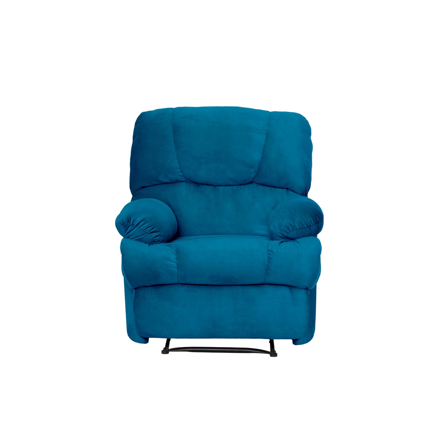 Latam Home - Bergere Perugia Reclinable Tela Velvet Azul Petroleo
