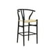 thumbnail image 1 of Taburete Wish Madera 65 Cm Negro Asiento Natural, 1 of 3