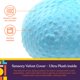 thumbnail image 5 of Almohada con forma de bola vibratoria, suministros especiales, terapia sensorial, azul, 5 of 9