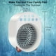 thumbnail image 3 of 1pc Portable Air Conditioners Fan, 3-in-1 Personal Mini Evaporative Air Cooler With 3 Wind Speeds Small AC Fan, Desktop Cooling Fan For Home Room, Bedroom, Office, 3 of 4