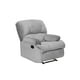 thumbnail image 2 of Bergere Perugia Reclinable Tela Velvet Gris, 2 of 3