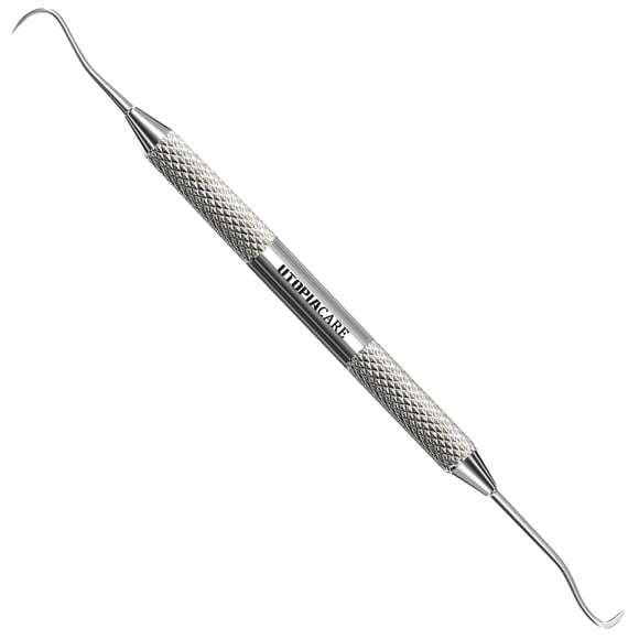 Raspador de sarro dental Utopia Care de 16,5 cm, doble punta