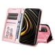 thumbnail image 5 of Funda tipo cartera FOXDOCK para Xiaomi Poco M3 , diseño girasol en relieve, cuero PU, cierre magnético, soporte y tarjetero, 5 of 5