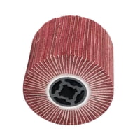 Magideal - Rueda Para Pulir Y Pulir, Cepillo De Aletas, Tambor De Cepillo De Alambre, Rueda De Aletas De Trefilado De Alambre De Primera Calidad Y Resistente Par Grano Rojo 320.