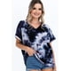 thumbnail image 1 of Top Tie-dye con Escote en V y Mangas con Puños., 1 of 5