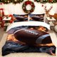 thumbnail image 1 of with a Rugby Flame Design This Bedding Includes a Duvet Cover And Pillowcases in Various Colors Suitable for All Seasons It'S an Ideal Choice for Home And Guest, 1 of 1